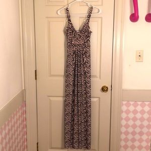 Zebra maxi dress